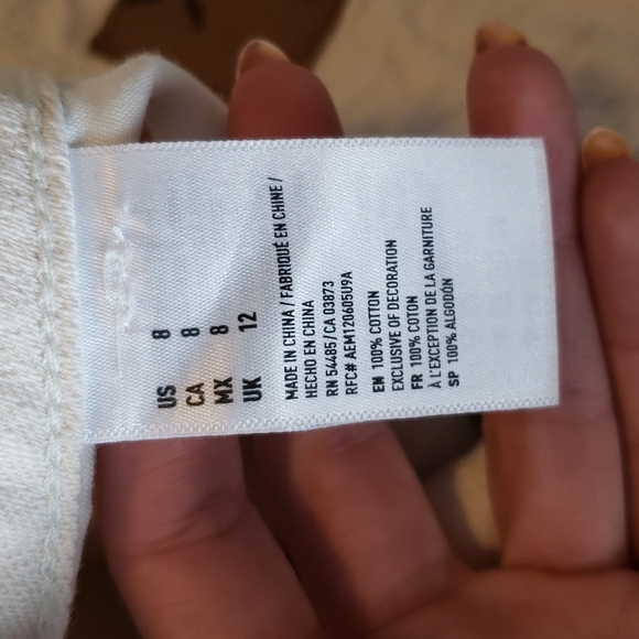 American Eagle white jean shorts - Picture 5 of 10